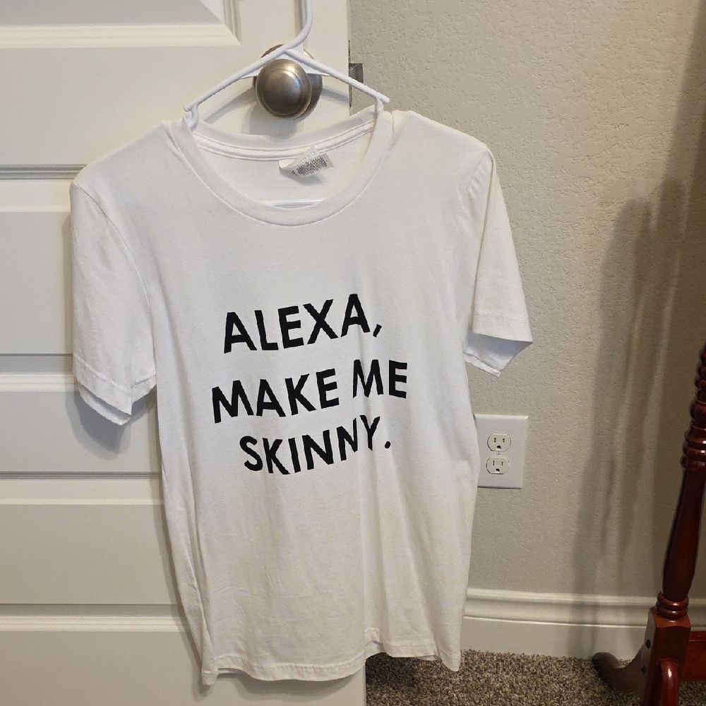 White Graphic Tee with Fun Text - Picture 9 of 9